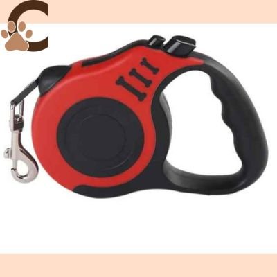 Laisse pour chien enrouleur rouge - EasyLeash™ - ChienCroyable
