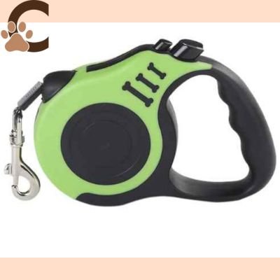 Laisse pour chien enrouleur vert- EasyLeash™ - ChienCroyable