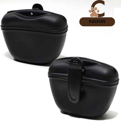 Sac à friandise chien noir - Fourre-Tout™ - ChienCroyable