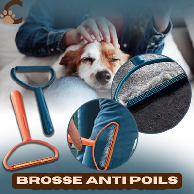 Brosse anti poil - TwinBrush™ - ChienCroyable