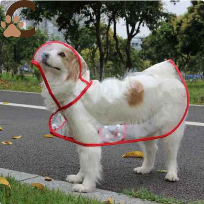Manteau pour chien - Rouge|DoggyPoncho™