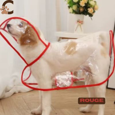 Manteau pour chien - Rouge|DoggyPoncho™