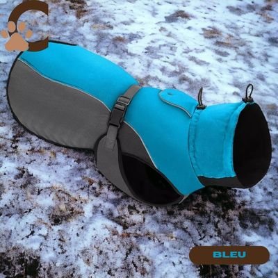 Manteau-pour-chien-bleu - CaniShield™ - ChienCroyable
