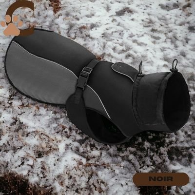 Manteau-pour-chien-noir - CaniShield™ - ChienCroyable